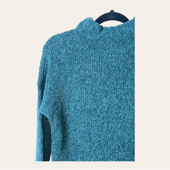 0205W.‎ EDDIE BAUER KNITTED LONG SLEEVE SWEATER MOCK NECKLINE SIZE SMALL - Picture 7 of 11